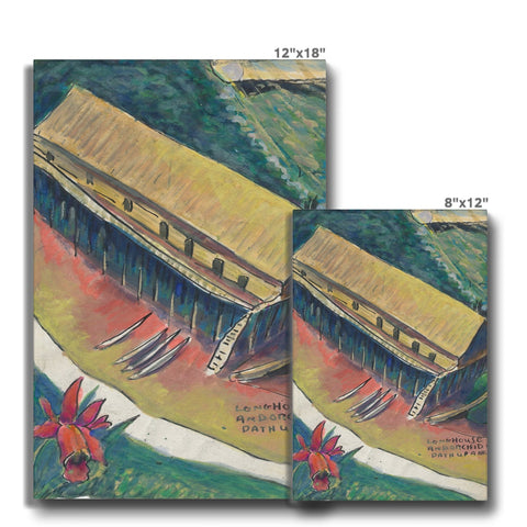 LONGHOUSES, SAWAWAK Canvas