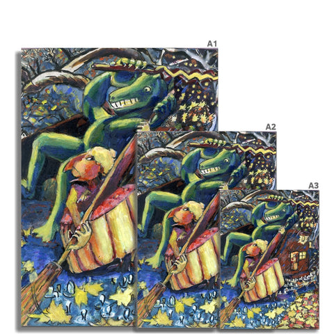 SWEEPING UP THE LAST STAR Fine Art Print