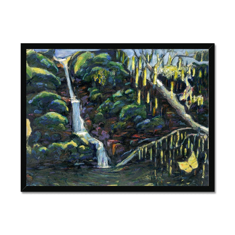 A HIDDEN POND Framed Print