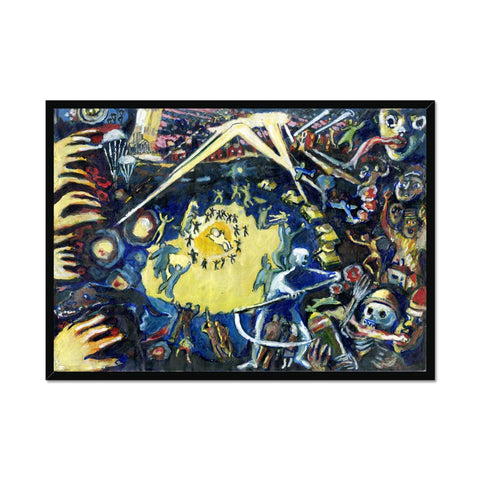 CHAOS OF WAR Framed Print