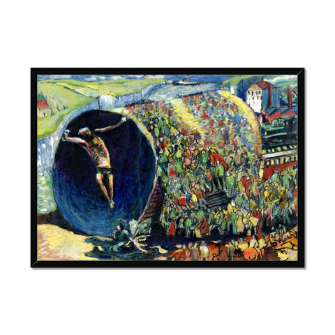 SCRAMBLE OF LIFE Framed Print