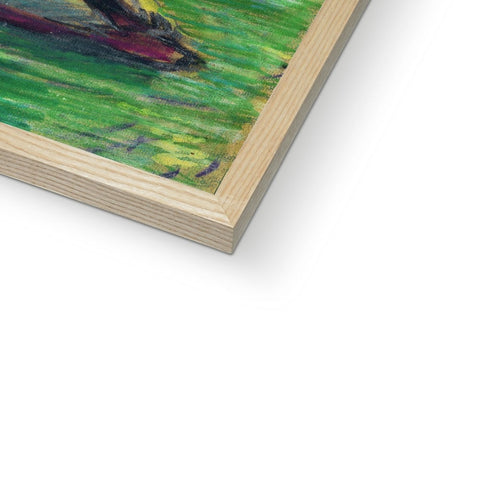 GRAND UNION CANAL DUCKS Framed Print