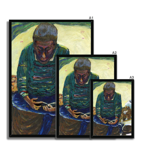 IN THOUGHT Framed Print