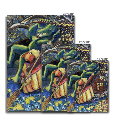 SWEEPING UP THE LAST STAR Canvas