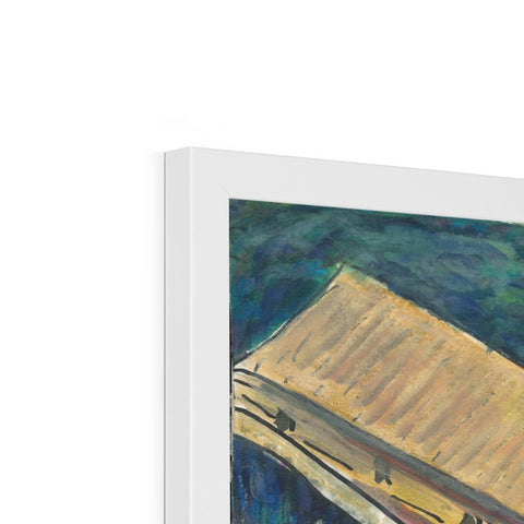 LONGHOUSES, SAWAWAK Framed Print