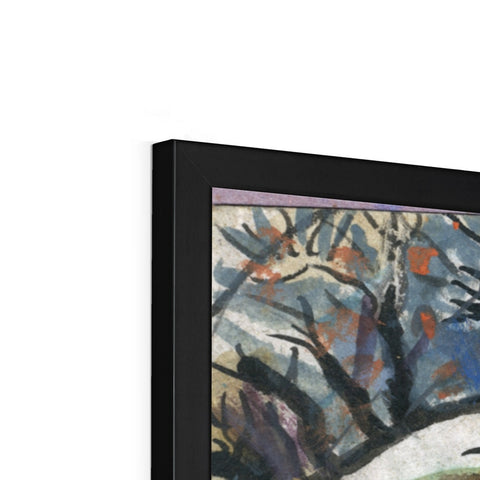 SWEEPING UP THE LAST STAR Framed Print