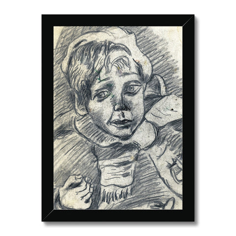 JAMES - A SKETCH Framed Print