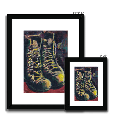 SERVICE BOOTS Framed & Mounted Print