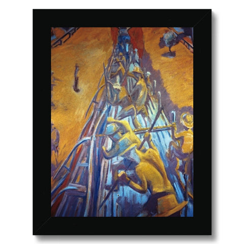 PREPARING THE GROUND Framed Print