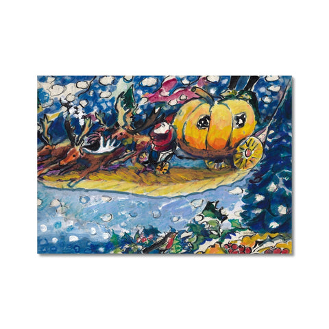 THE PUMPKIN SLEIGH Fine Art Print