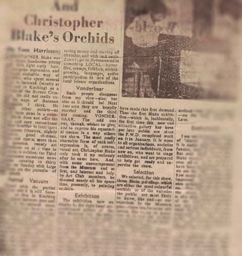 Christopher Blake was a rather handsome young man with light curly hair, an energetic expression and a nearly excitable way of speaking, who spent several years in Sarawak (mostly at Miri and in Kuching) as a servant of the Borneo Company.  He did not rea