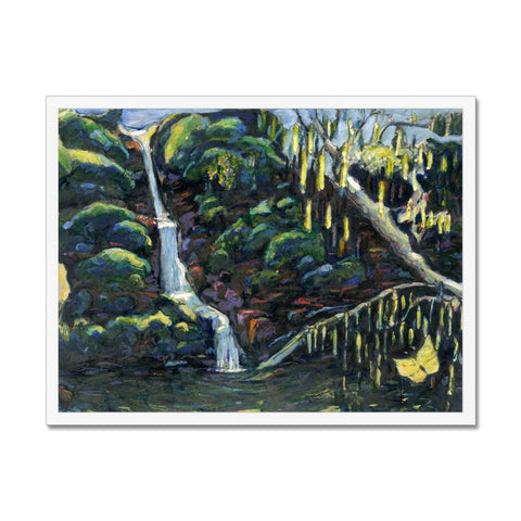 A HIDDEN POND Framed Print