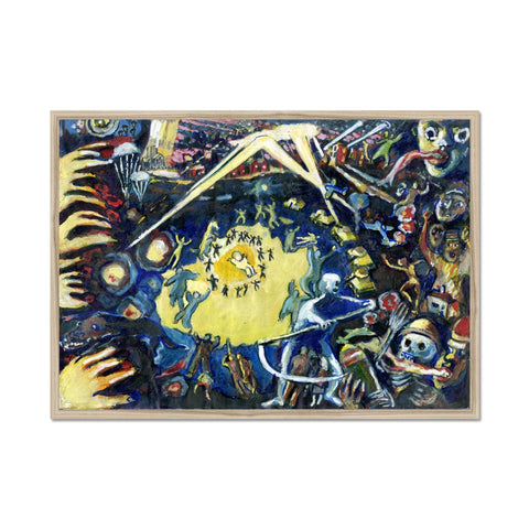 CHAOS OF WAR Framed Print