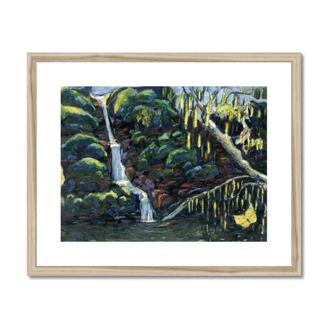 A HIDDEN POND Framed & Mounted Print