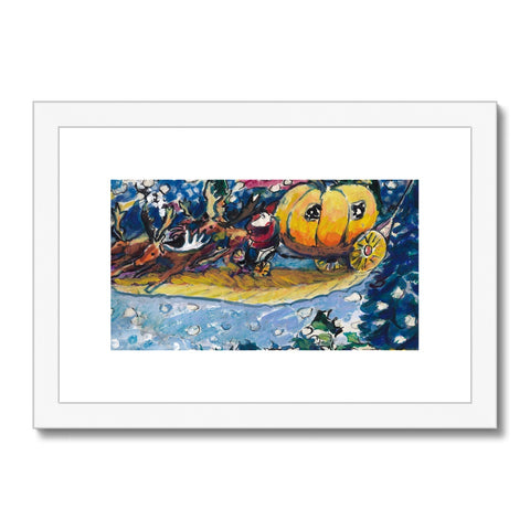 THE PUMPKIN SLEIGH Framed & Mounted Print