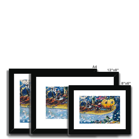 THE PUMPKIN SLEIGH Framed & Mounted Print