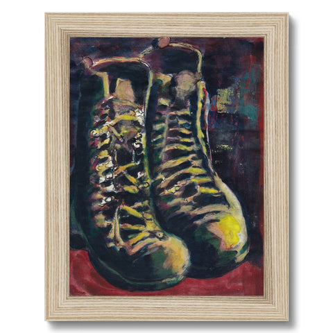 SERVICE BOOTS Framed Print