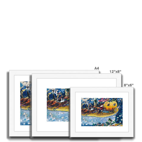 THE PUMPKIN SLEIGH Framed & Mounted Print