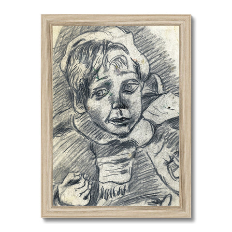 JAMES - A SKETCH Framed Print