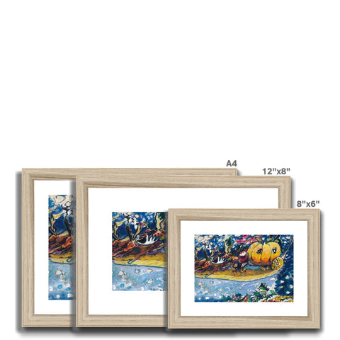 THE PUMPKIN SLEIGH Framed & Mounted Print